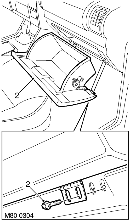 Motor - blower – Remove 4 studs securing toe board and remove toe board.