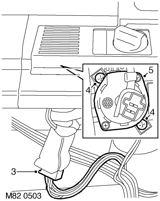 Sensor - air temperature – Lower fascia access panel.
