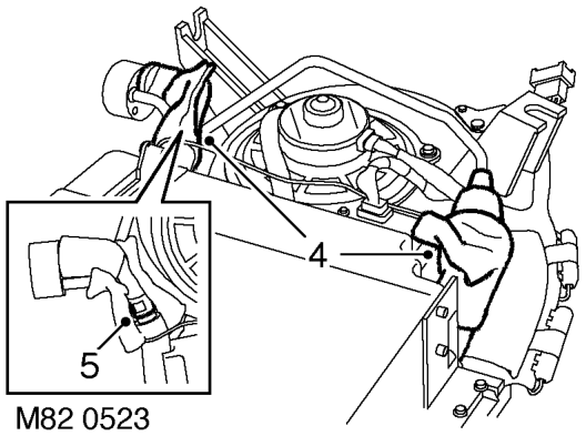 Expansion valve - (txv) - rear – Remove 5 bolts securing seat support bracket and remove bracket.