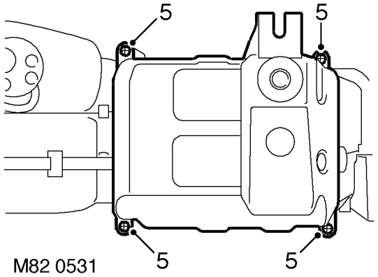 Evaporator - rear – Remove ducting seal.