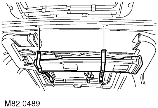 Duct - centre - rear – Remove headlining.  INTERIOR TRIM COMPONENTS, REPAIRS, Headlining.