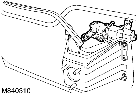 Rear wiper motor