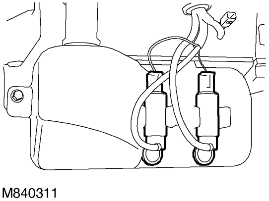 Rear washer pump