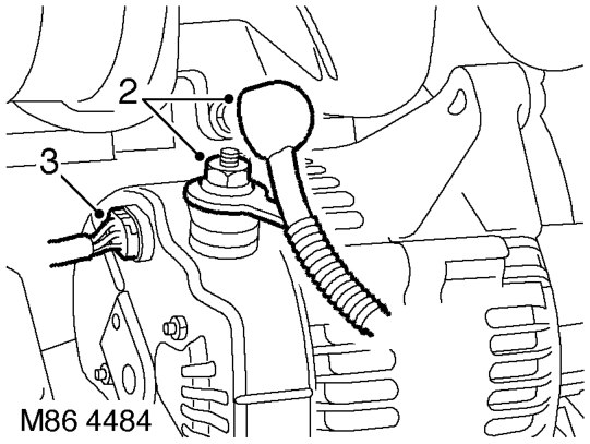Alternator - diesel – Remove auxiliary drive belt.  CHARGING AND STARTING, REPAIRS, Belt - auxiliary drive.