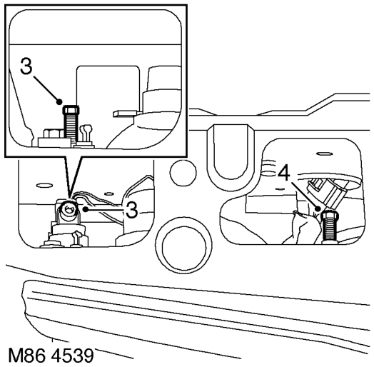 Headlamps beam alignment - up to 03my – Remove headlamp access cover.