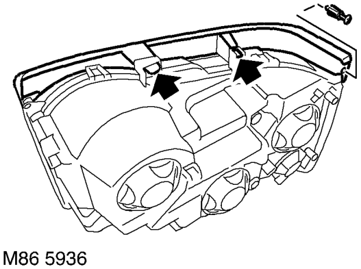 Headlamp - from 03my – Release headlamp assembly from wing, disconnect multiplug and remove the headlamp assembly