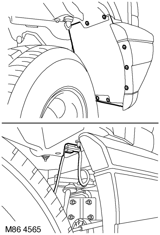 Remove remove – Raise front of vehicle, one side.
