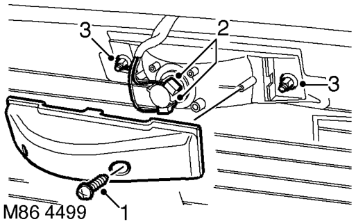 Lamp - stop - centre high mounted lamp - tail/flasher - bumper (chmsl) – $% 86.41.42 $% 86.41.32 Remove