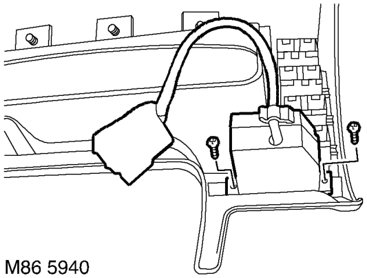 Rheostat - panel lights dimmer – Remove the instrument cowl.