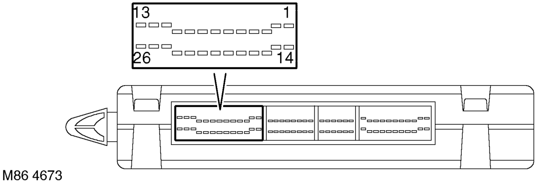 C0660 connector pin details – The pinout details for the BCU connectors are defined below:
