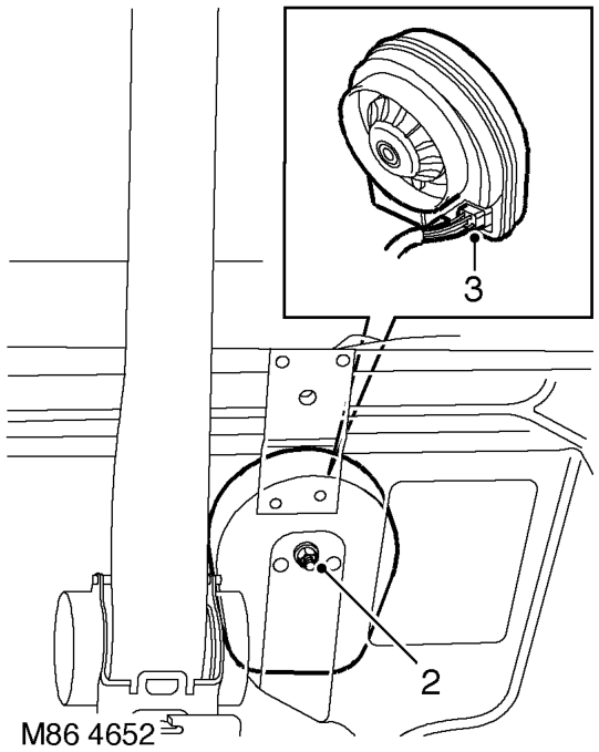 Sounder - battery backed-up (bbus) – Remove rear quarter lower casing.  INTERIOR TRIM COMPONENTS, REPAIRS, Trim casing - side 