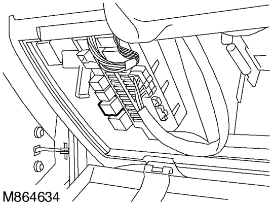 Rear window lift relay