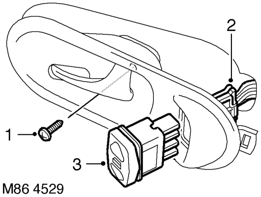 Switch - rear door – $% 86.25.10