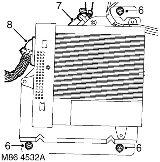 Amplifier - power – Move seat fully rearwards.