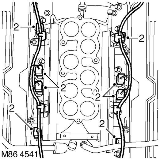 Remove upper inlet manifold.  MANIFOLDS AND EXHAUST SYSTEMS - V8, REPAIRS, Gasket - inlet