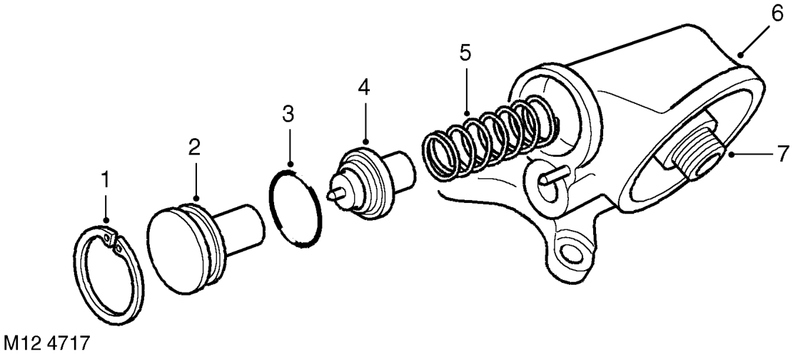Oil filter housing thermostat