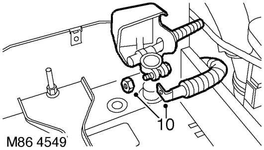 Release 2 harness clips from coolant rail.