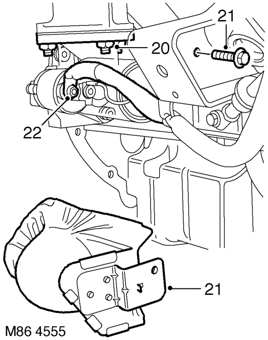 Raise front of vehicle.