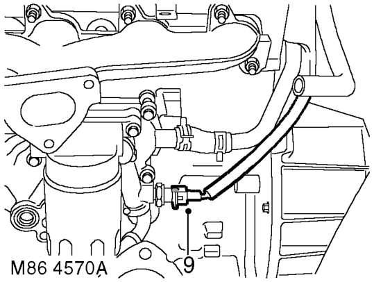 Harness - engine - diesel – Disconnect multiplug from EGR solenoid.