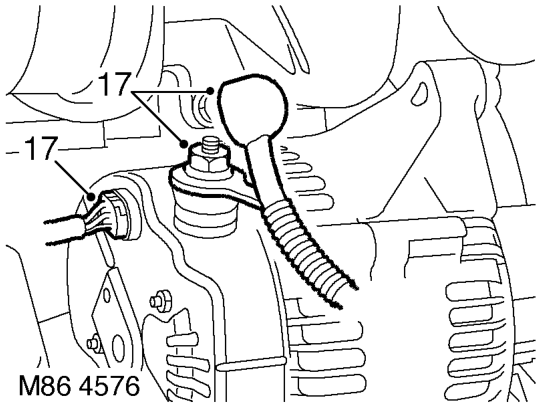 Disconnect 4 glow plug connectors.