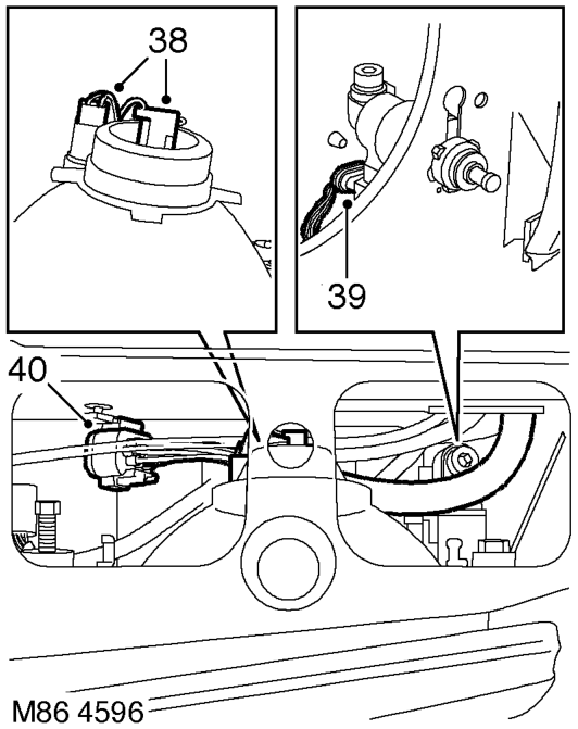 Remove LH indicator lamp.  LIGHTING, REPAIRS, Lamp - front repeater.