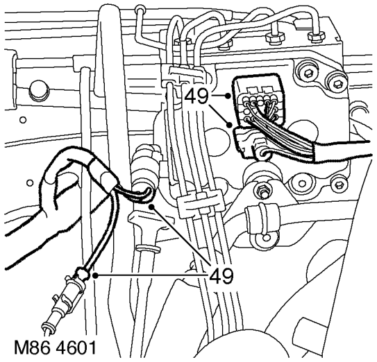 Disconnect multiplug from bonnet switch.
