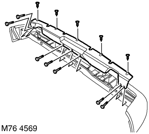 Sensor - parking aid - rear - inner – Remove rear bumper assembly.  EXTERIOR FITTINGS, REPAIRS, Bumper assembly - rear - from 0