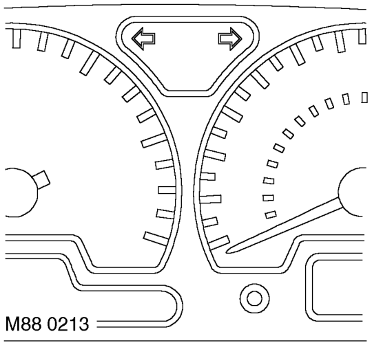 Direction indicator warning lamps
