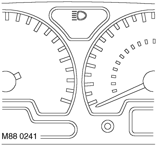Main beam warning lamp