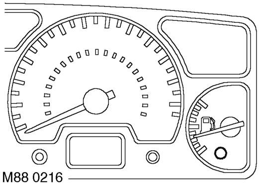 Low fuel warning lamp