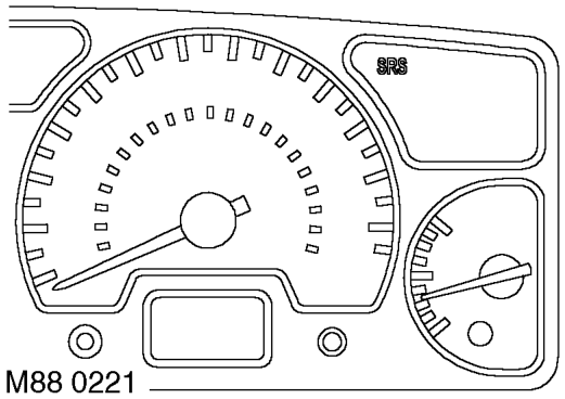 Supplementary restraint system (srs) warning lamp