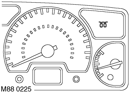 Glow plug warning lamp