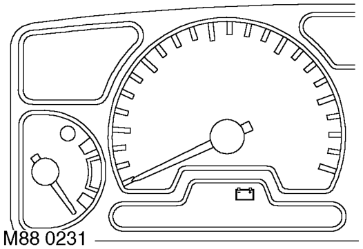 Alternator charge warning lamp
