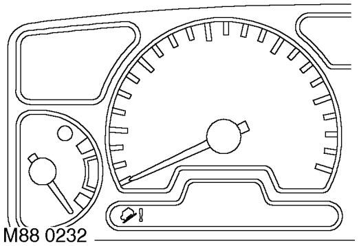 Hill descent control (hdc) fault warning lamp