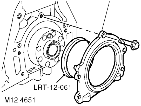 Seal - crankshaft - rear – Clean interface between crankshaft oil seal housing and cylinder block.