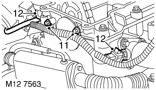 Gasket - cylinder head – Disconnect multiplugs from compressor, MAF sensor, turbocharger wastegate modulator, and A