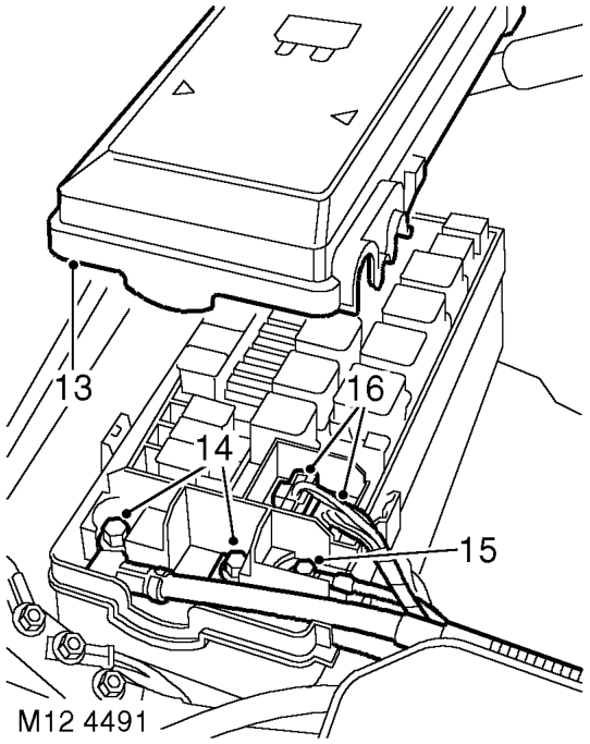 Disconnect vacuum hose from EGR valve.
