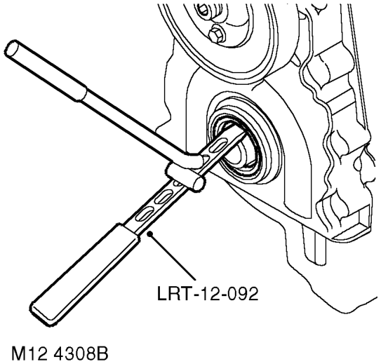 Remove remove – Remove crankshaft pulley.  ENGINE - Td5, REPAIRS, Pulley - crankshaft.