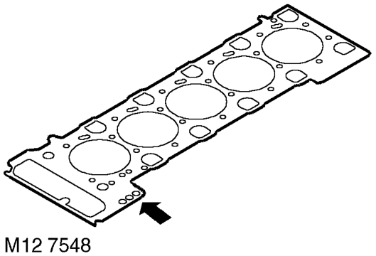 1. Remove cylinder head gasket. Due to the design of the cylinder head, which incorporates