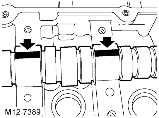 Check camshaft bearing clearances using the following procedures.