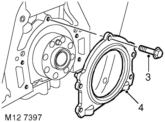 Disassembly – Remove drive plate.  ENGINE - Td5, OVERHAUL, Drive plate.