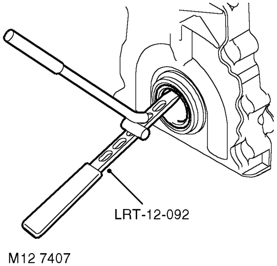 Remove bolt and remove timing chain lubrication jet.