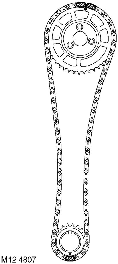 Fit timing chain adjustable guide, fit bolt and tighten to 25 Nm (18 lbf.ft).
