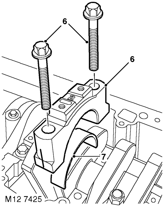 Disassembly – Ensure drillings in oil squirt jets are clear.