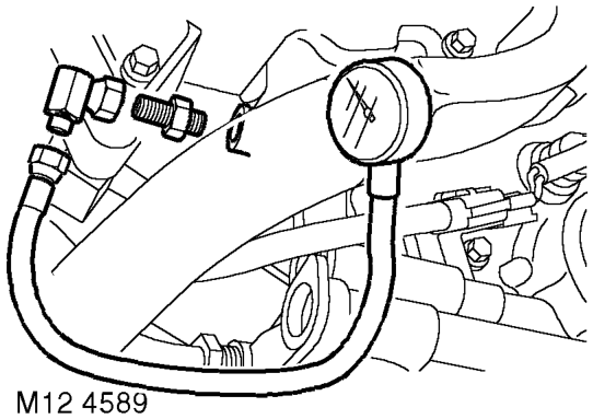 Engine oil pressure check – Remove oil pressure switch.  ENGINE - V8, REPAIRS, Switch - oil pressure.
