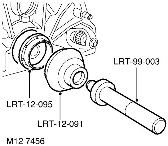 Seal - crankshaft - rear – Ensure both seal location and running surface on crankshaft are clean.