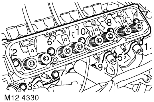 Gasket - cylinder head - lh – Models with SAI: Remove 2 air injection adapters from cylinder head and discard.
