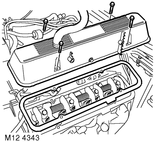 Gasket - rocker cover - lh – Remove screw securing dip stick tube.