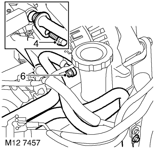 Injection. – Models with SAI: Disconnect 2 air manifold unions from adapters in cylinder head and remov