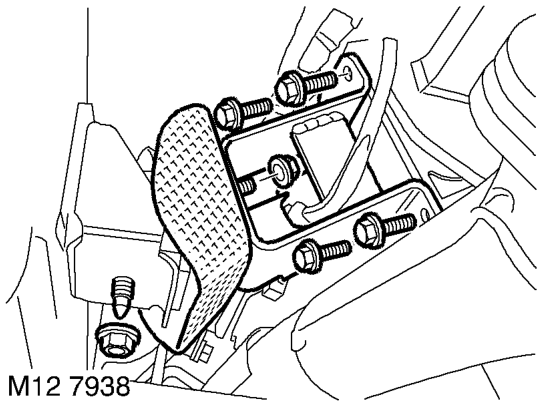 Mounting - rear - lh – Release and disconnect HO2S multiplug.